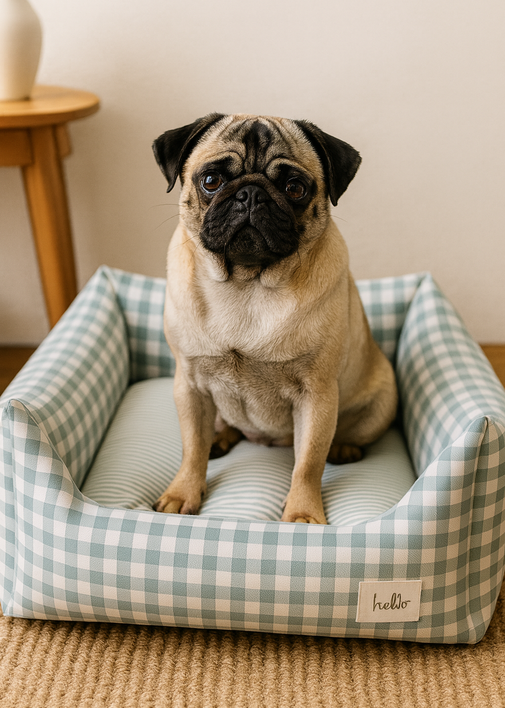 SleepyPup Gingham Sofa Bed