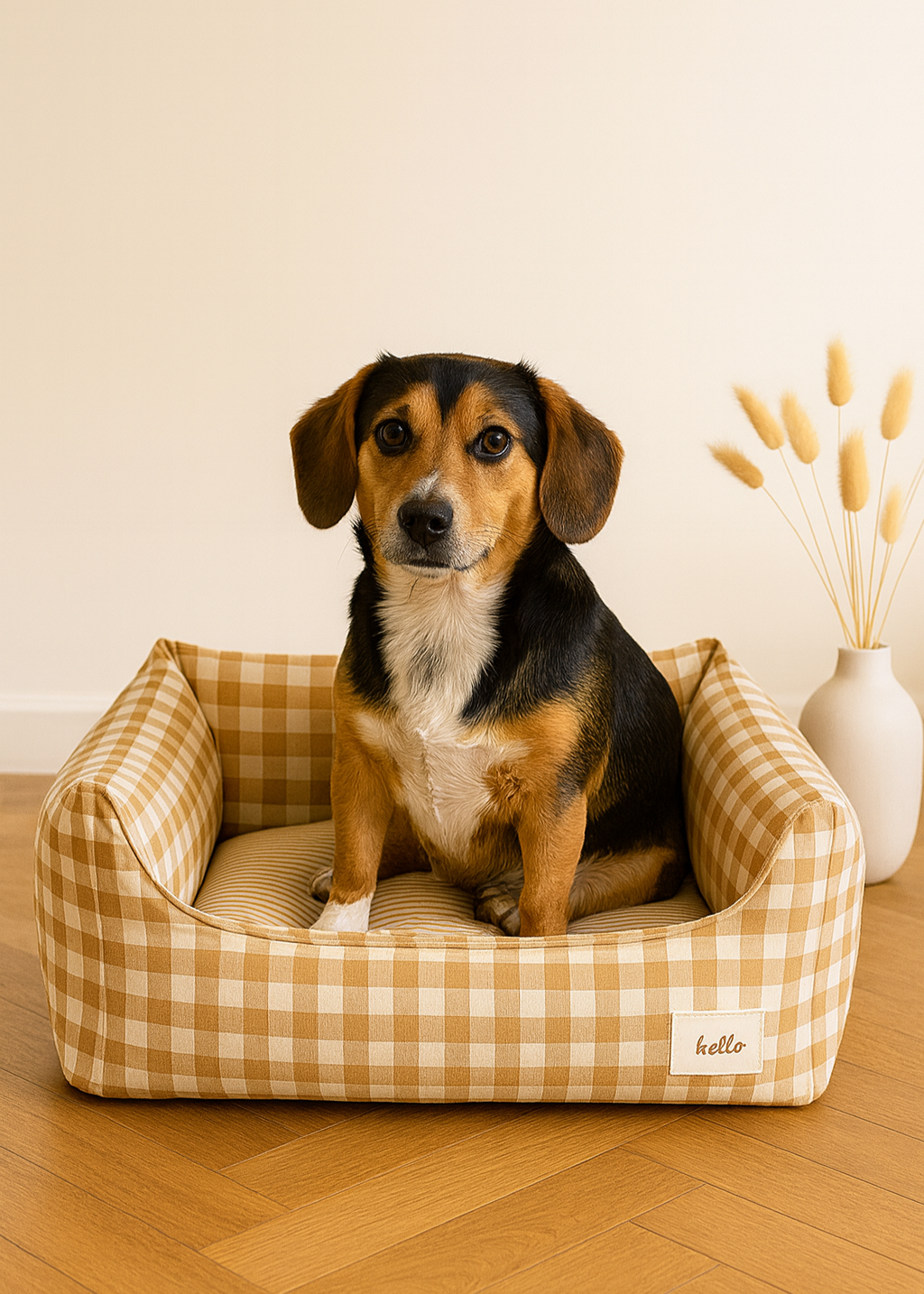 SleepyPup Gingham Sofa Bed